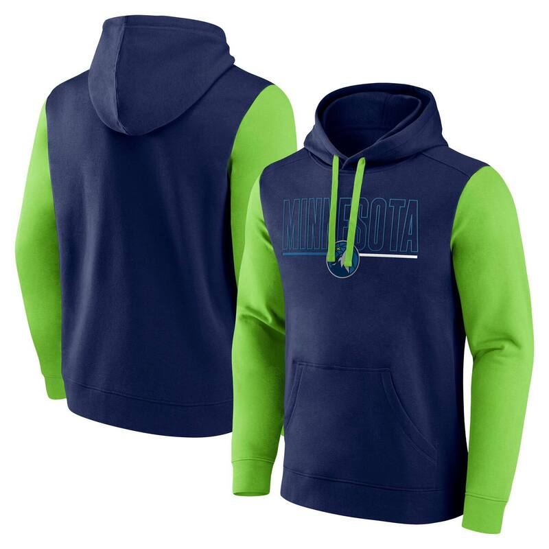̵ ֥ǥå  T ȥåץ Men's Navy Minnesota Timberwolves Outlin...