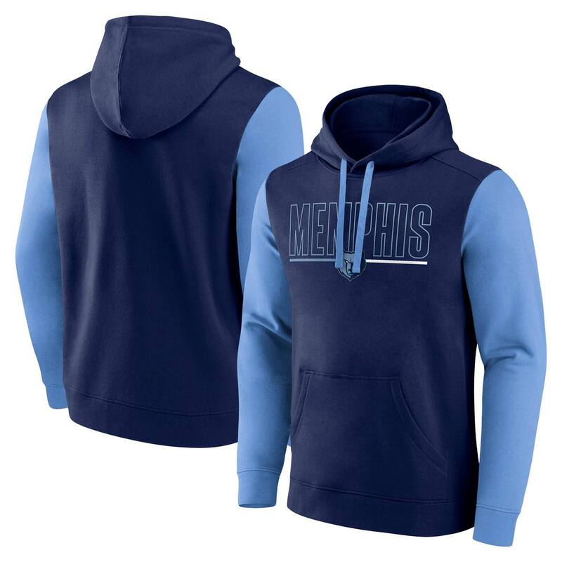 ̵ ֥ǥå  T ȥåץ Men's Navy Memphis Grizzlies Outline Col...