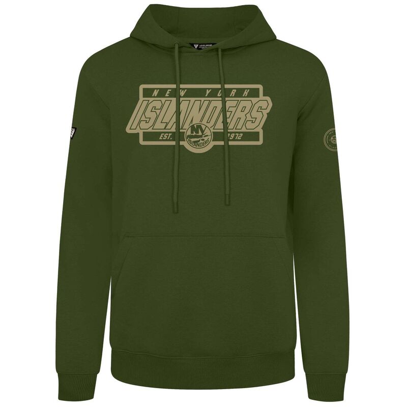 レベルウェア メンズ トップス Tシャツ パーカー Men's Levelwear Olive New York Islanders Podium Pullover Hoodie Isl Multi マルチカラー