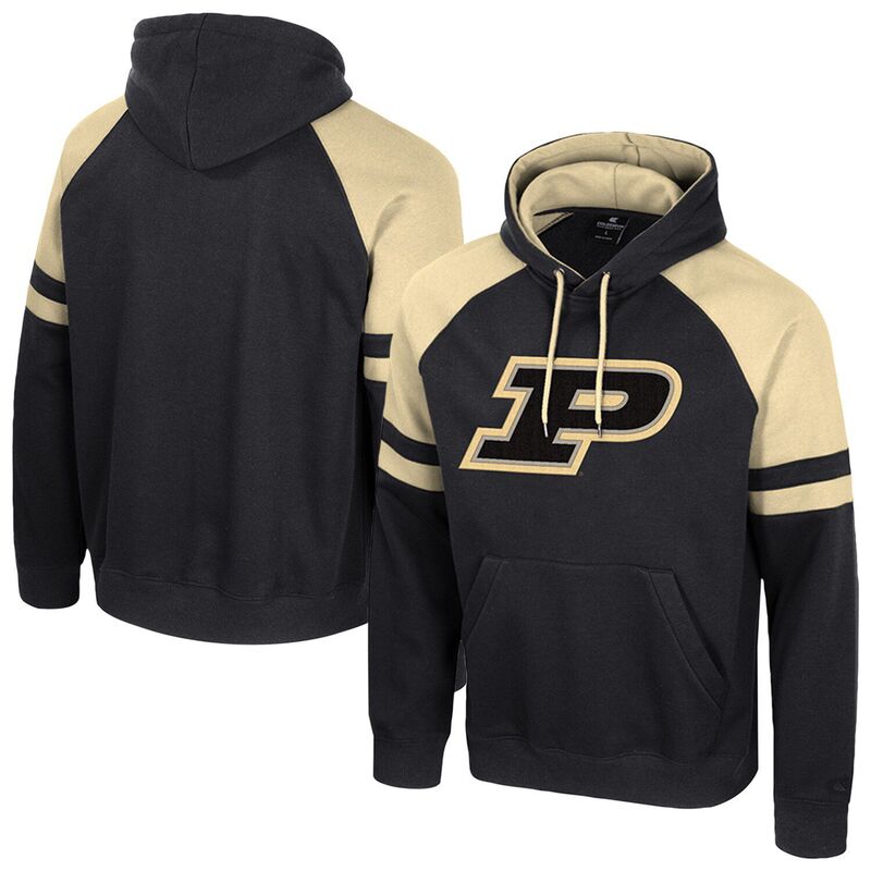 ̵   T ȥåץ Men's Colosseum Black Purdue Boilermakers T...