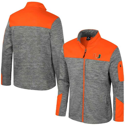 【送料無料】 コロシアム メンズ ジャケット・ブルゾン アウター Men's Colosseum Gray/Orange Miami Hurricanes Guard Full-Zip Jacket Mia Grey 【送料無料】 コロシアム メンズ ジャケット・ブルゾン アウター Men's Colosseum Gray/Orange Miami Hurricanes Guard Full-Zip Jacket Mia Grey