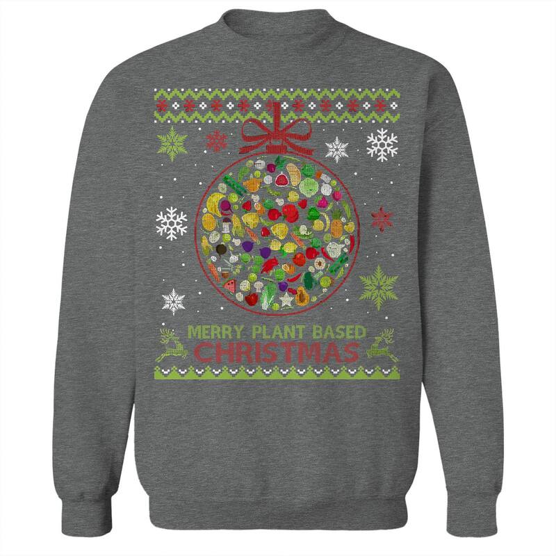 楽天ReVida 楽天市場店【送料無料】 ライセンス キャラクター メンズ Tシャツ トップス Men's Plant Based Christmas Sweater Graphic Sweatshirt Graphite Heather