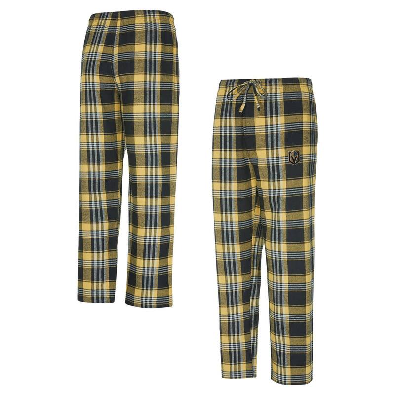 【送料無料】 アンブランデッド メンズ カジュアルパンツ ボトムス Men's Concepts Sport Gold/Black Vegas Golden Knights Region Flannel Sleep Pants Lvk Gold