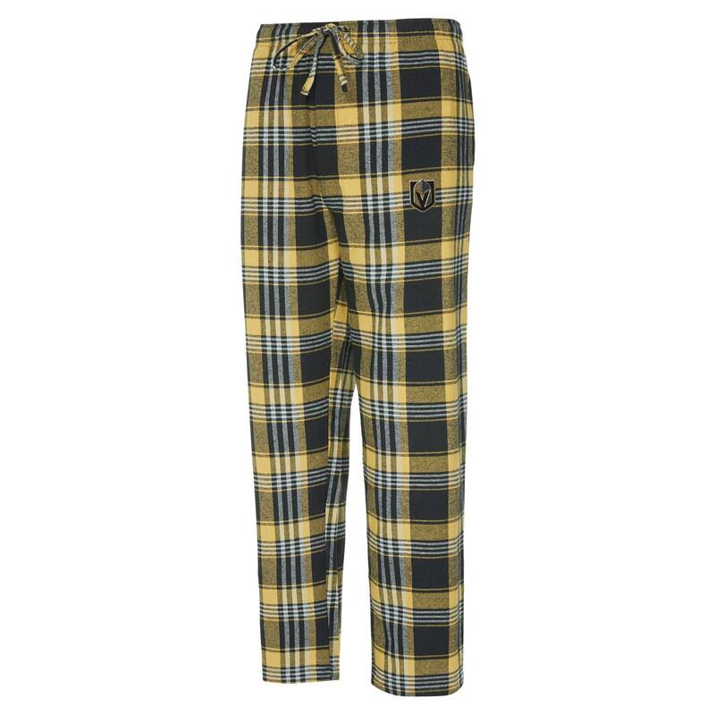 【送料無料】 アンブランデッド メンズ カジュアルパンツ ボトムス Men's Concepts Sport Gold/Black Vegas Golden Knights Region Flannel Sleep Pants Lvk Gold