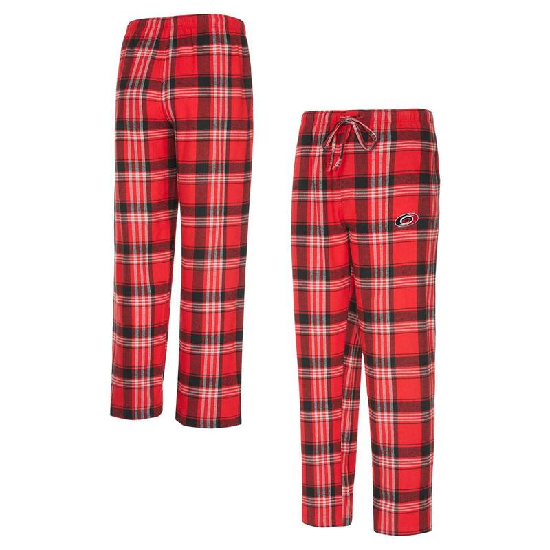 【送料無料】 アンブランデッド メンズ カジュアルパンツ ボトムス Men's Concepts Sport Red/Black Carolina Hurricanes Region Flannel Sleep Pants Hur Red