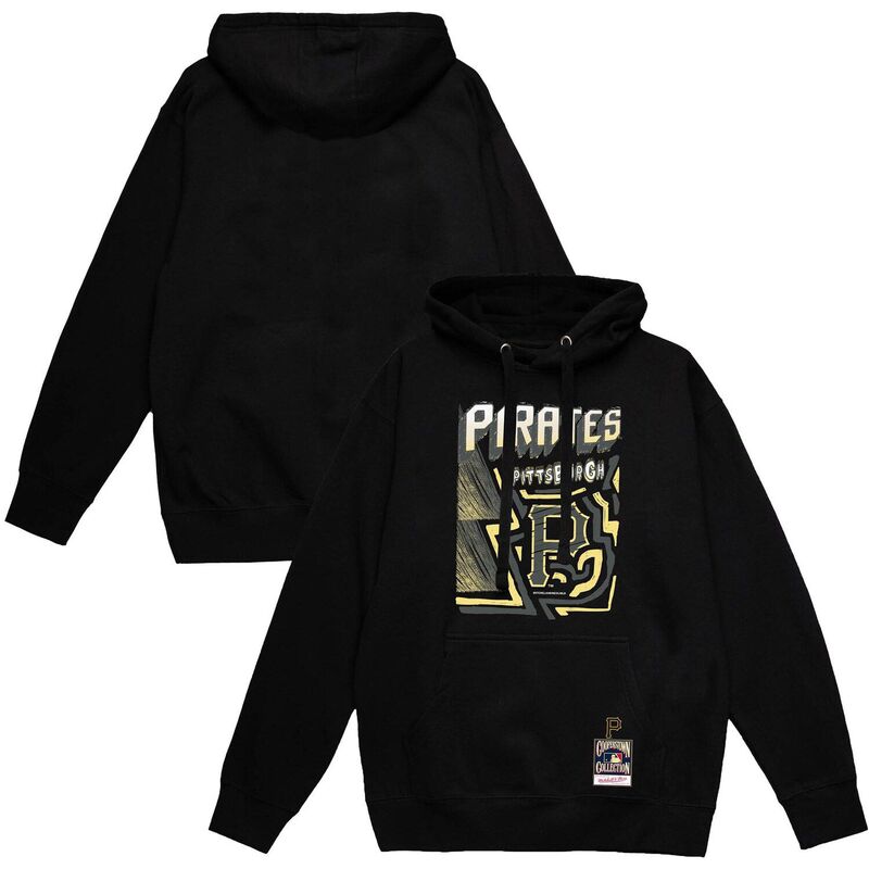 ̵ ߥå&ͥ  T ȥåץ Men's Mitchell & Ness Black Pittsburgh P...
