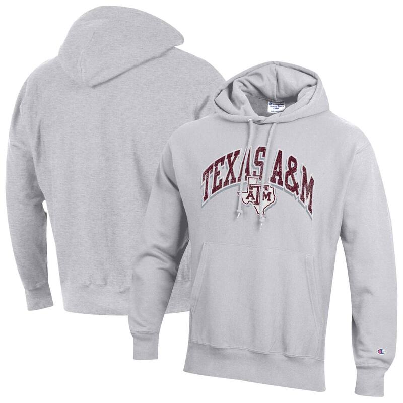 【送料無料】 チャンピオン メンズ Tシャツ トップス Men's Champion Gray Texas A&M Aggies Vault Late Night Reverse Weave Pullover Hoodie Tam Grey