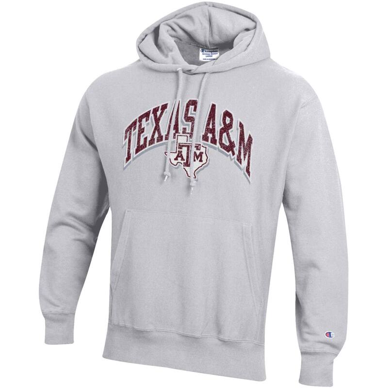 【送料無料】 チャンピオン メンズ Tシャツ トップス Men's Champion Gray Texas A&M Aggies Vault Late Night Reverse Weave Pullover Hoodie Tam Grey