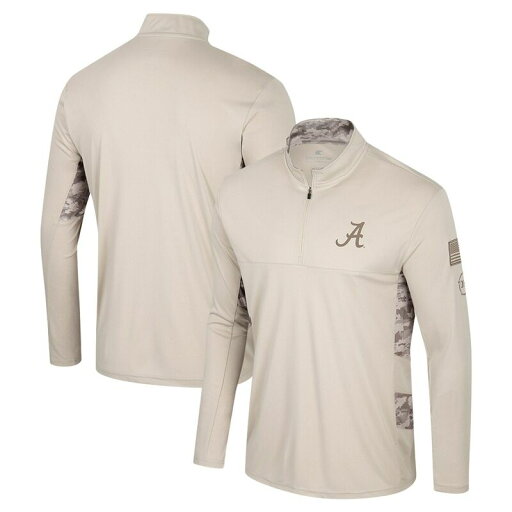 【送料無料】 コロシアム メンズ Tシャツ トップス Men's Colosseum Natural Alabama Crimson Tide OHT Military Appreciation Quarter-Zip Jacket Ala Beige 【送料無料】 コロシアム メンズ Tシャツ トップス Men's Colosseum Natural Alabama Crimson Tide OHT Military Appreciation Quarter-Zip Jacket Ala Beige
