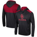 【送料無料】 コロシアム メンズ Tシャツ トップス Men's Colosseum Black Oklahoma Sooners Warm Up Long Sleeve Hoodie T-Shirt Okl Black(4)