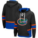 【送料無料】 コロシアム メンズ Tシャツ トップス Men's Colosseum Black Florida Gators Lace Up 3.0 Pullover Hoodie Fld Black(4)