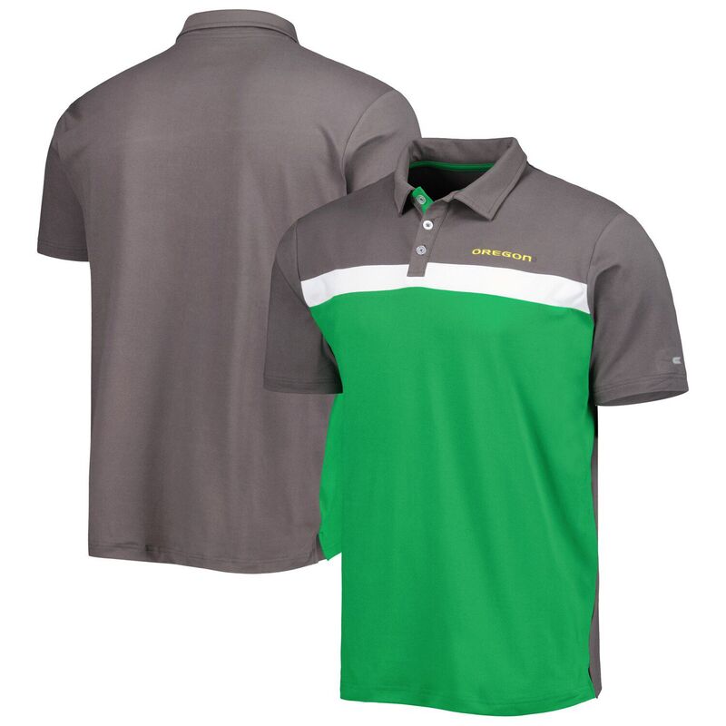 【送料無料】 コロシアム メンズ Tシャツ トップス Men's Colosseum Charcoal Oregon Ducks Two Yutes Polo Uoo Charco