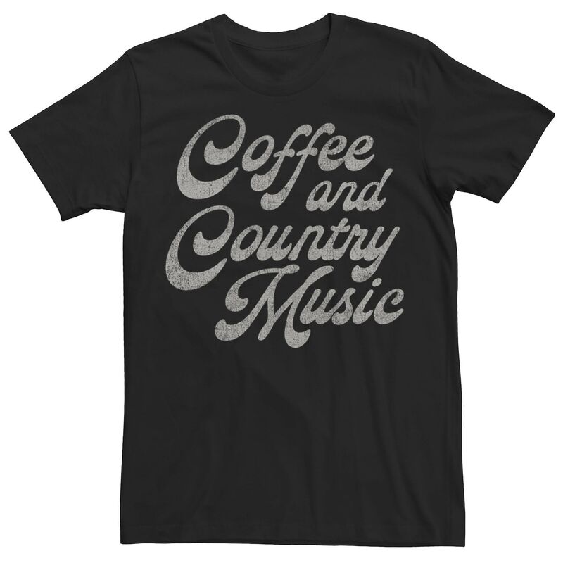 【送料無料】 ライセンス キャラクター メンズ Tシャツ トップス Men's Trendy Country and Coffee Tee Black