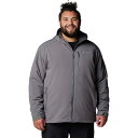 【送料無料】 コロンビア メンズ ジャケット・ブルゾン アウター Big & Tall Columbia Gate Racer II Midweight Hooded Soft Shell Jacket City Gray