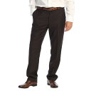 【送料無料】 ジョベルティ メンズ カジュアルパンツ ボトムス Gioberti Men's Hidden Expandable Waist Dress Pants Dark Brown(4)