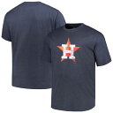 【送料無料】 プロファイル メンズ Tシャツ トップス Men's Profile Heather Navy Houston Astros Big & Tall Weathered Logo T-Shirt Ast Navy