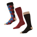 【送料無料】 メモイ メンズ 靴下 アンダーウェア Diamondlap Cotton Blend Crew Sock 3 Pack Brown Heather