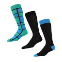 【送料無料】 メモイ メンズ 靴下 アンダーウェア Boxernate Cotton Blend Crew Sock 3 Pair Pack Emerald