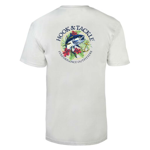 【送料無料】 フックアンドタックル メンズ Tシャツ トップス Tropic Tuna Premium T-shirt White 【送料無料】 フックアンドタックル メンズ Tシャツ トップス Tropic Tuna Premium T-shirt White