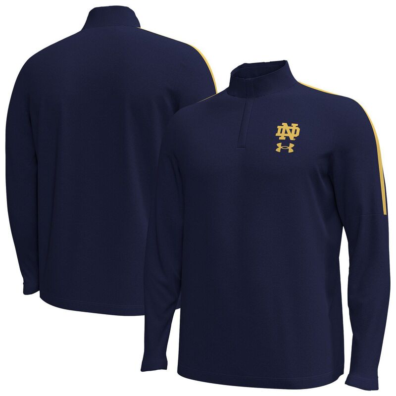 ReVida ŷԾŹ㤨̵֡ ޡ  T ȥåץ Men's Under Armour Navy Notre Dame Fighting Irish Playoff Performance Quarter-Zip Jacket Ntd NavyפβǤʤ27,480ߤˤʤޤ
