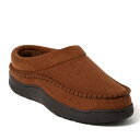 【送料無料】 ディアフォームズ メンズ サンダル シューズ Dearfoams Thompson Microsuede Men's Moccasin Clog Slippers Brown(4)