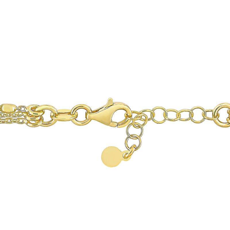 【送料無料】 ステラ グレース レディース ブレスレット・バングル・アンクレット アクセサリー Stella Grace Sterling Silver Multistrand Chain Bracelet Sterling