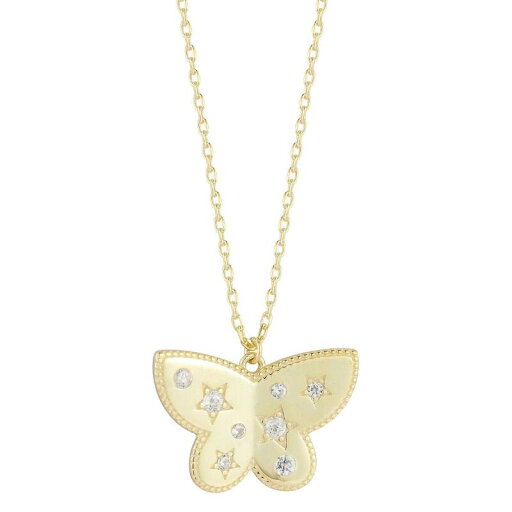 【送料無料】 Sunkissed Sterling レディース ネックレス・チョーカー・ペンダントトップ アクセサリー Sunkissed Sterling 14k Gold Over Silver Cubic Zirconia Butterfly Necklace Gold Tone 【送料無料】 Sunkissed Sterling レディース ネックレス・チョーカー・ペンダントトップ アクセサリー Sunkissed Sterling 14k Gold Over Silver Cubic Zirconia Butterfly Necklace Gold Tone