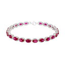 【送料無料】 アンブランデッド レディース ブレスレット・バングル・アンクレット アクセサリー Sterling Silver Lab-Created Ruby...