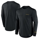 【送料無料】 ファナティクス メンズ Tシャツ トップス Men's Fanatics Black Baltimore Ravens Blackout Long Sleeve T-Shirt Rav Black