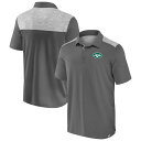 【送料無料】 ファナティクス メンズ Tシャツ トップス Men's Fanatics Gray New York Jets Long Shot Polo Jet Grey(4)