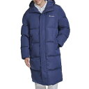 【送料無料】 チャンピオン メンズ ジャケット・ブルゾン アウター Men's Champion Long Puffer With Hood Navy(4)