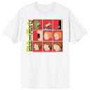 【送料無料】 ライセンス キャラクター メンズ Tシャツ トップス Men's Rick & Morty Panel Sequence Short Sleeve Graphic T-Shirt White
