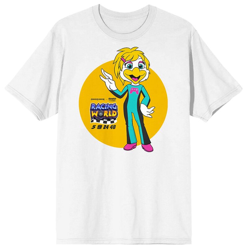 【送料無料】 ライセンス キャラクター メンズ Tシャツ トップス Men's Chuck E Cheese Helen Short Sleeve Graphic T-Shirt White