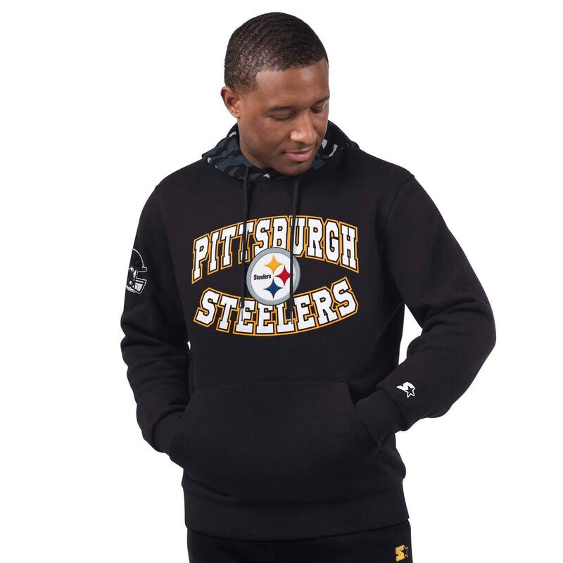 ̵   T ȥåץ Men's Starter Black Pittsburgh Steelers Thu...