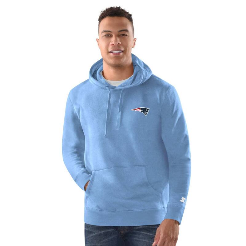 【送料無料】 マルガリータビル メンズ Tシャツ トップス Men's Margaritaville Blue New England Patriots Time Flies Garment Dyed Pullover Hoodie Pat Blue