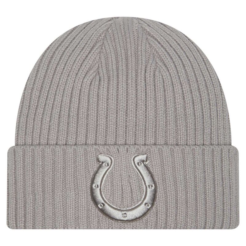 【送料無料】 ニューエラ メンズ 帽子 アクセサリー Men's New Era Gray Indianapolis Colts Color Pack Cuffed Knit Hat Clt Grey