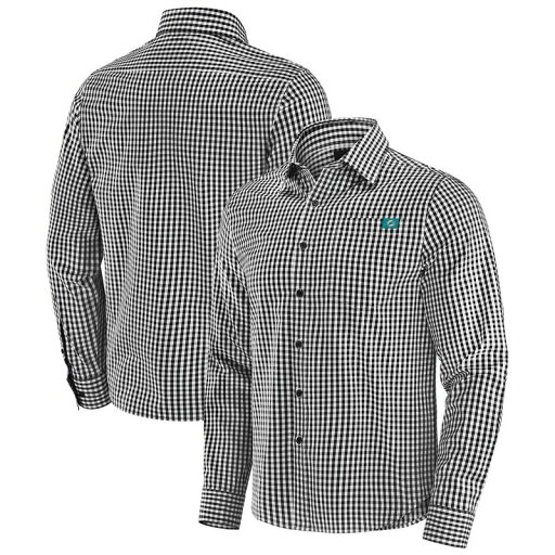 【送料無料】 アンブランデッド メンズ Tシャツ トップス Men's J. Palmer Black Miami Dolphins Dual Threat Long Sleeve Button-Up Shirt Dol Black 【送料無料】 アンブランデッド メンズ Tシャツ トップス Men's J. Palmer Black Miami Dolphins Dual Threat Long Sleeve Button-Up Shirt Dol Black