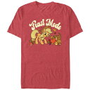 【送料無料】 ライセンス キャラクター メンズ Tシャツ トップス Men's My Little Pony Feast Mode Graphic Tee Red Heather(4)