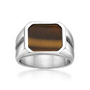 【送料無料】 リンクス メンズ リング アクセサリー LYNX Men's Stainless Steel Tiger Eye Black Spinel Ring Stainless(4)