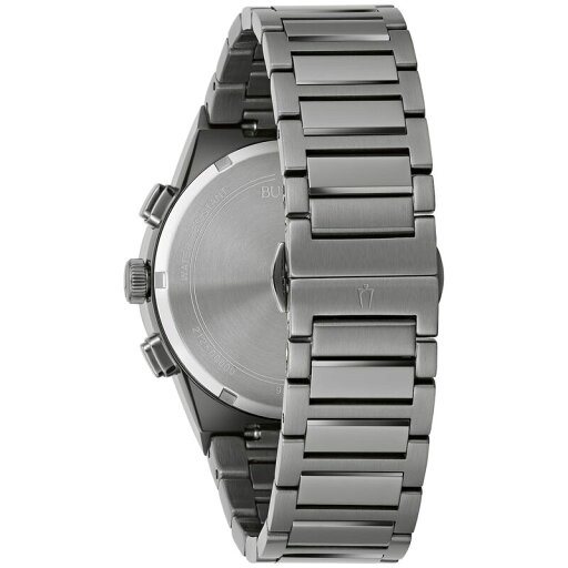 【送料無料】 ブロバ メンズ 腕時計 アクセサリー Bulova Men's Millennia Grey Stainless Steel Blue Chronograph Dial Bracelet Watch - 98C143 Gray