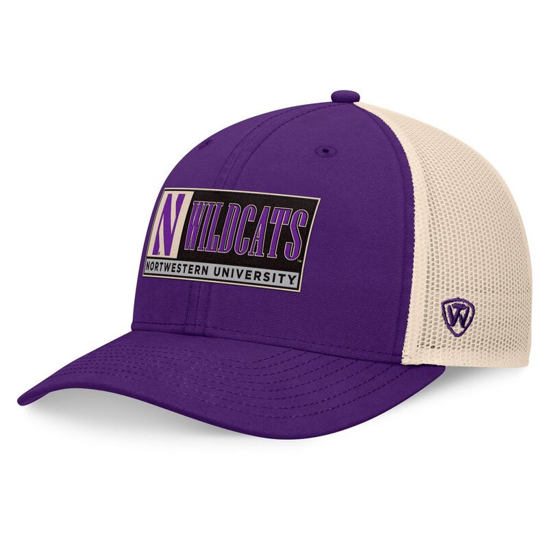 【送料無料】 トップオブザワールド メンズ 帽子 アクセサリー Men's Top of the World Purple/Natural Northwestern Wildcats Bennett TruckerAdjustable Hat Nwt Purple