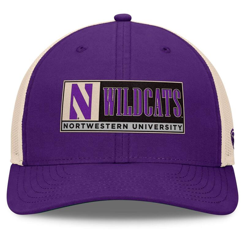 【送料無料】 トップオブザワールド メンズ 帽子 アクセサリー Men's Top of the World Purple/Natural Northwestern Wildcats Bennett TruckerAdjustable Hat Nwt Purple
