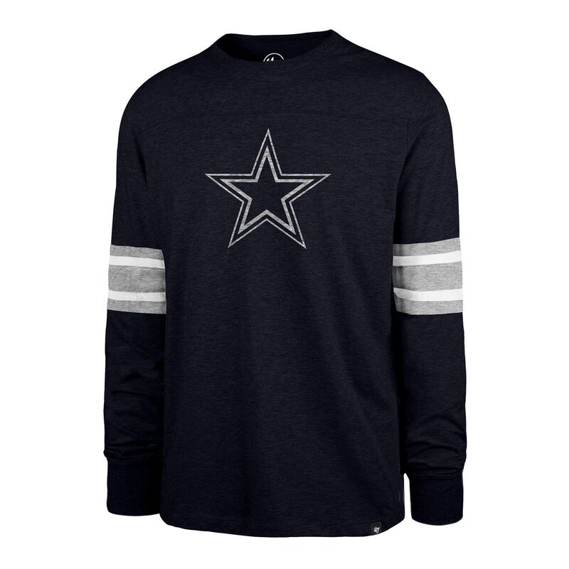 【送料無料】 フォーティセブンブランド メンズ Tシャツ トップス Men's '47 Navy Dallas Cowboys Premier Brex Long Sleeve T-Shirt Cow Navy