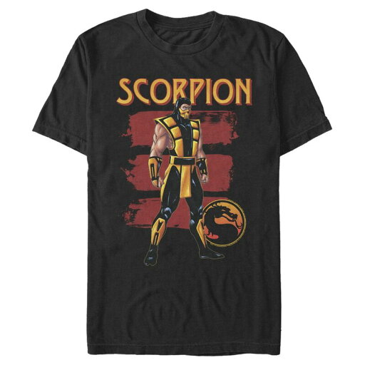 【送料無料】 ライセンス キャラクター メンズ Tシャツ トップス Men's Mortal Kombat SCORPION Graphic Tee Black 【送料無料】 ライセンス キャラクター メンズ Tシャツ トップス Men's Mortal Kombat SCORPION Graphic Tee Black