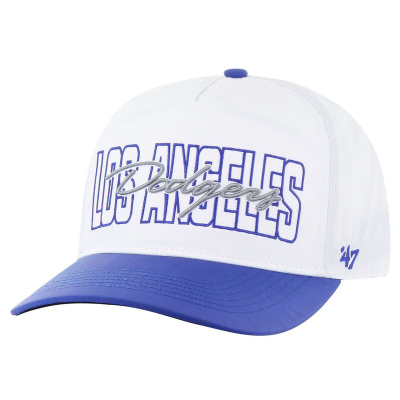 【送料無料】 フォーティセブンブランド メンズ 帽子 アクセサリー Men's '47 White Los Angeles Dodgers Lineman Hitch Adjustable Hat Lad White