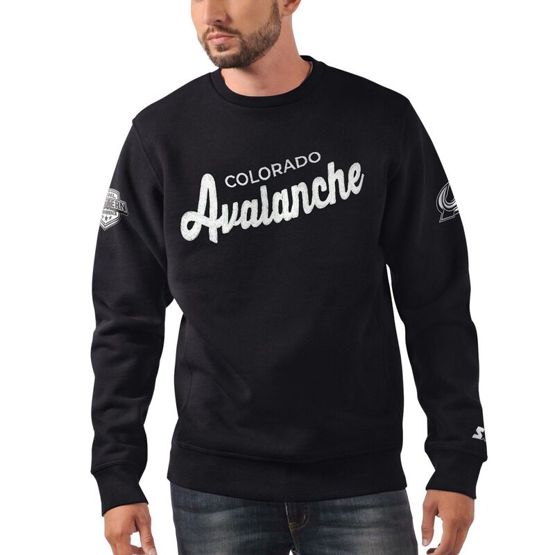 ̵   T ȥåץ Men's Starter x NHL Black Ice Black Colorad...
