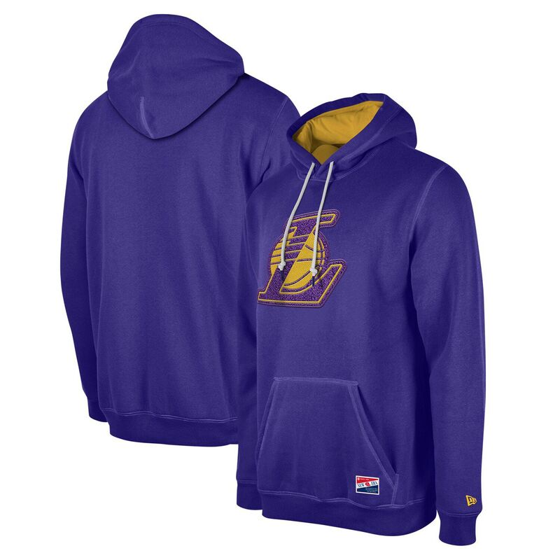 ̵ ˥塼  T ȥåץ Men's New Era Purple Los Angeles Lakers Cor...