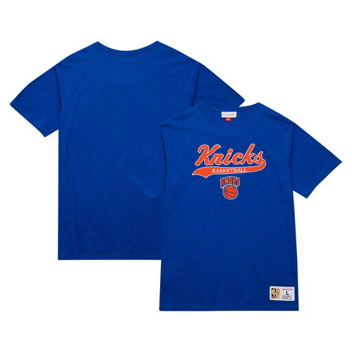【送料無料】 ミッチェル&ネス メンズ Tシャツ トップス Men's Mitchell & Ness Blue New York Knicks Hardwood Classics Felt Applique Slub T-Shirt Kni Blue 【送料無料】 ミッチェル&ネス メンズ Tシャツ トップス Men's Mitchell & Ness Blue New York Knicks Hardwood Classics Felt Applique Slub T-Shirt Kni Blue