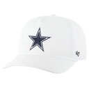 【送料無料】 フォーティセブンブランド メンズ 帽子 アクセサリー Men's '47 White Dallas Cowboys Rope Hitch Adjustable Hat Cow White(4)