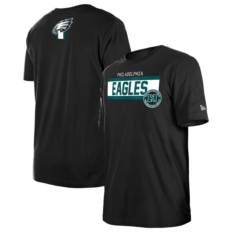 ̵ ˥塼  T ȥåץ Men's New Era Black Philadelphia Eagles 3rd...